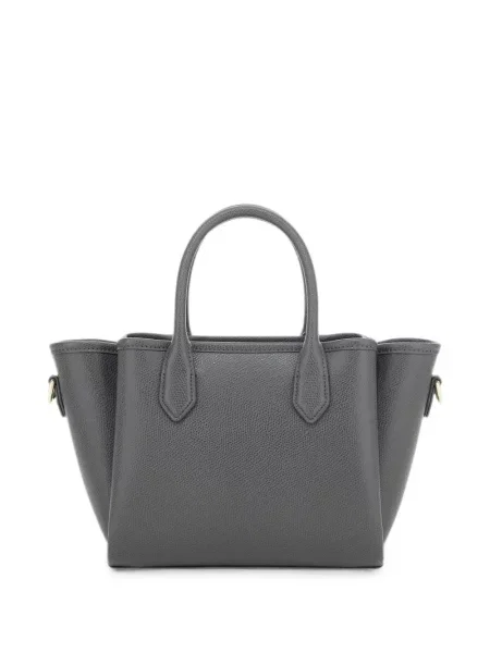Шопинг чанта Emporio Armani с автограф сиво
