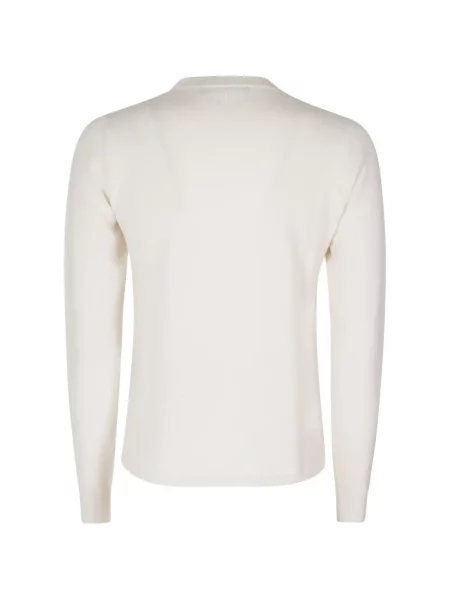 Sweter Max Mara z okrągłym dekoltem biały