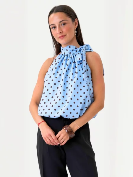 TEESHOPPEN Top Wilma albastru