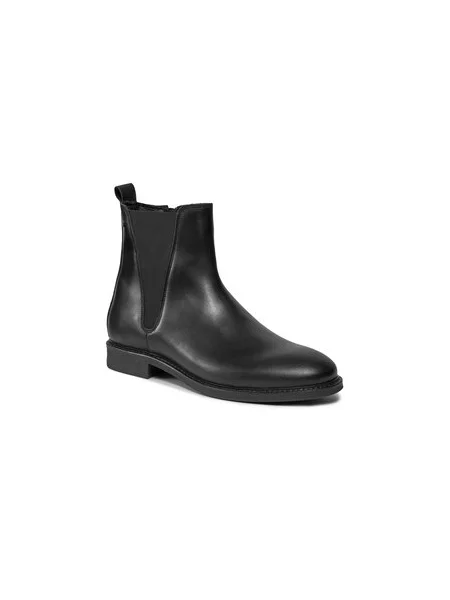 Kotníková obuv s elastickým prvkem Jack&Jones černé