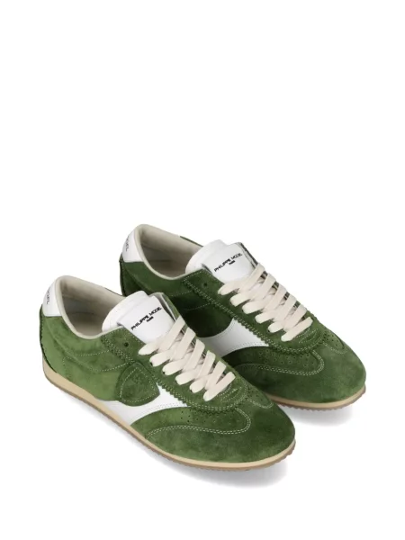 Fűzős csipkés sneaker Philippe Model Paris zöld