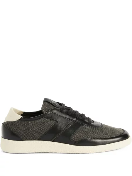 Sneakerși Giuseppe Zanotti cu șireturi din dantelă negru