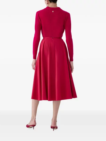 Fustă midi Carolina Herrera roșu
