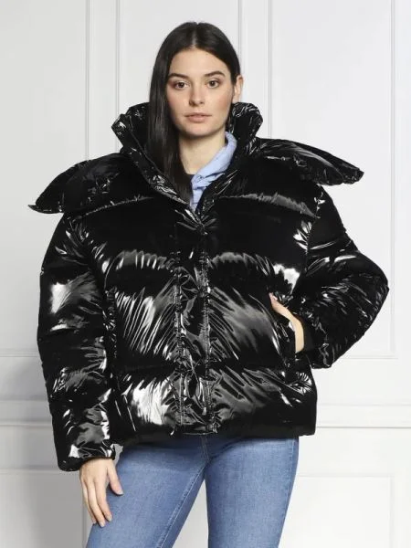 CALVIN KLEIN JEANS Steppelt kabát | Oversize fit fekete