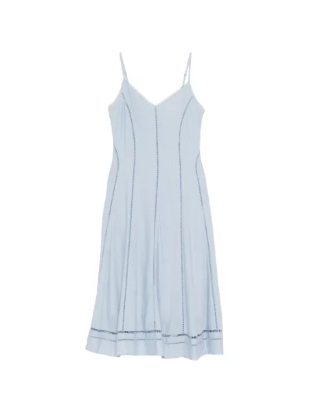 Rochie Karl Lagerfeld cu broderie de costum albastru