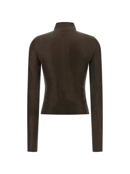 Geacă Rick Owens asimetrică maro