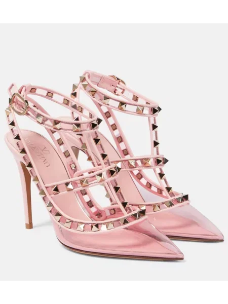 Usnjene salonarji Valentino Garavani roza