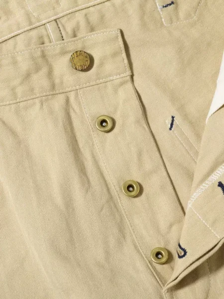 Pantaloni Sugar Cane Jeans cu model herringbone