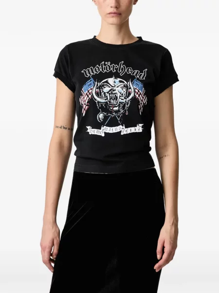 Tricou Vetements cu imagine negru