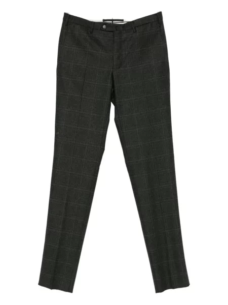 Pantaloni Incotex în carouri negru