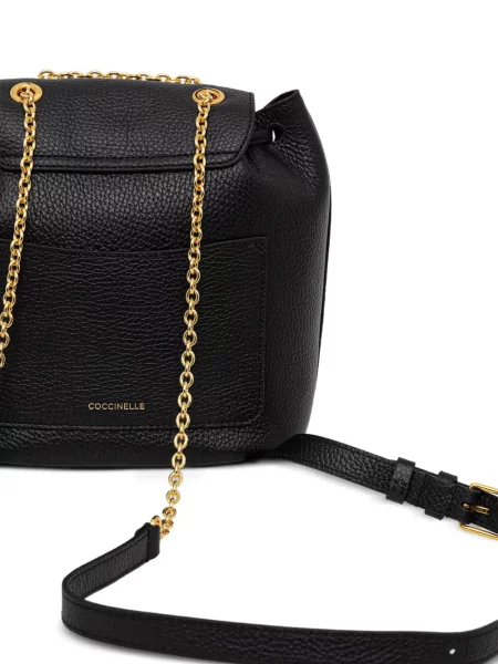 Rucsac Coccinelle din piele negru