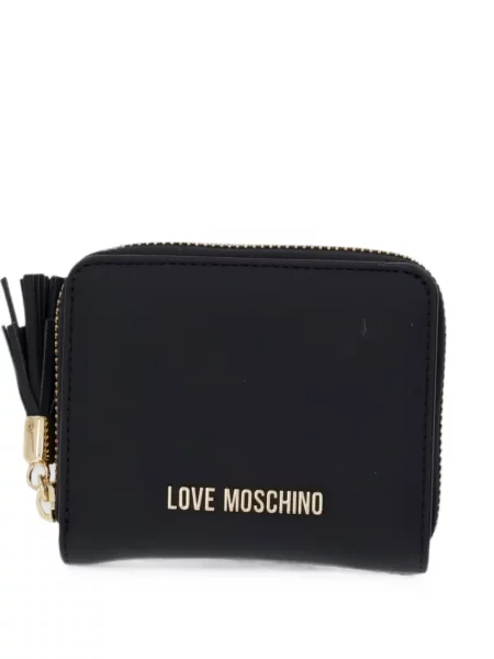 Portofel Love Moschino cu autograf negru