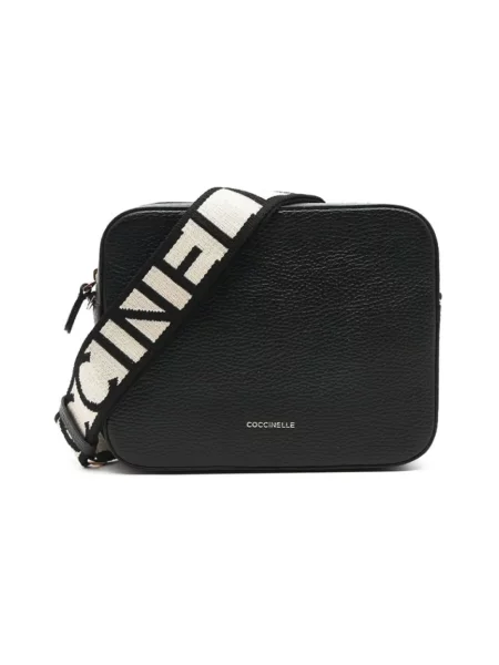 Torebka crossbody Coccinelle skórzana czarna
