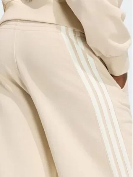 ADIDAS SPORTSWEAR Športové nohavice žltohnedá / biela béžová