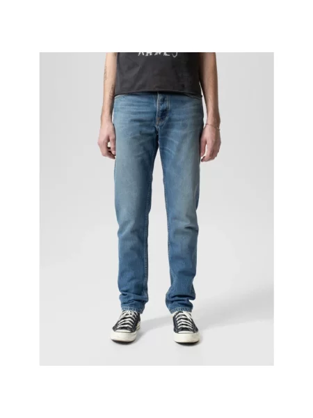 Jeansy Nudie Jeans niebieskie