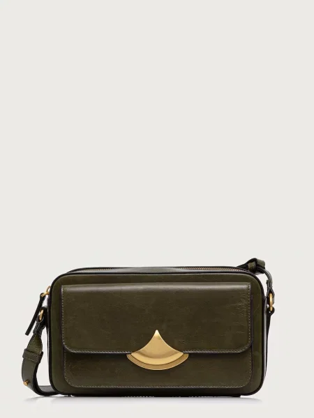 Sessun geantă crossbody pentru femei din piele DIVICAM verde