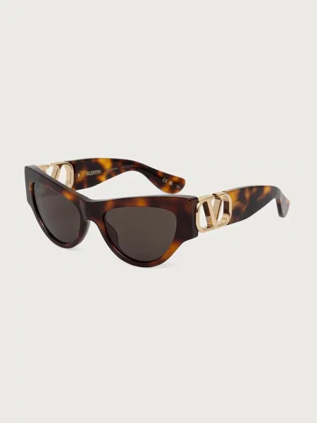 Valentino Eyewear okulary przeciwsłoneczne kocie oczy brązowe