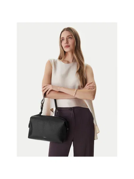 Furla Дамска чанта Double M Boston KH черен