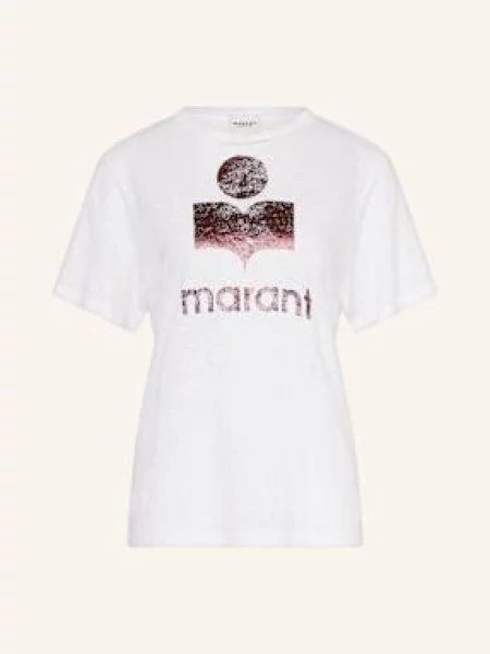 Marant Étoile T-Shirt Z Lnu Zewel weiss biała