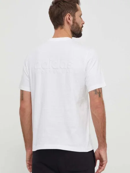 Tričko adidas béžová