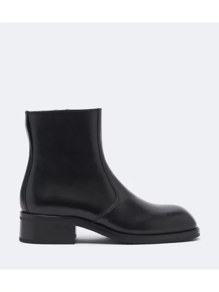 Cizme scurte Lemaire din piele negru