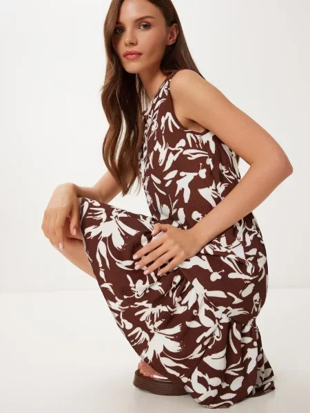 Happiness İstanbul Rochie de vară brocart alb