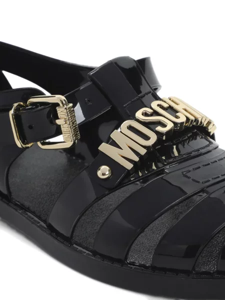 Sandale Moschino cu cataramă negru