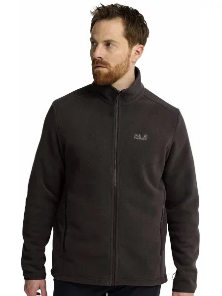 Флісова кофта Jack Wolfskin темно-сірий сірий