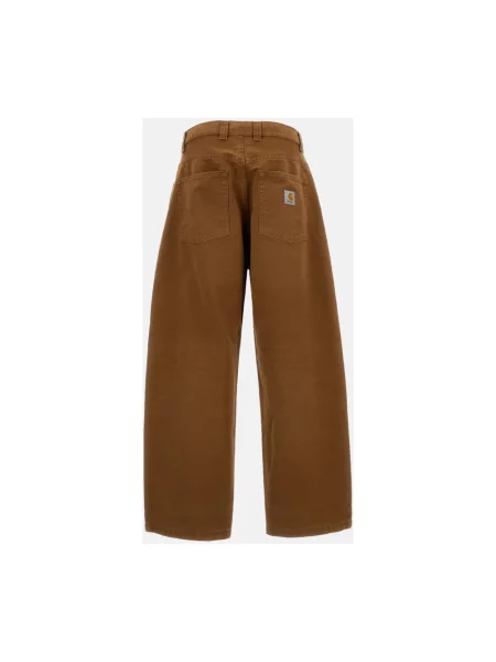 Spodnie Carhartt Wip brązowe