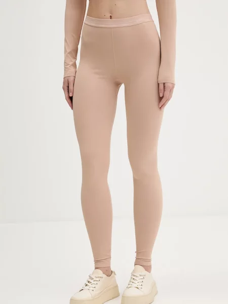 Легінси Guess MATILDE однотонні бежевий