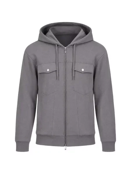 Hanorac cu glugă Armani Exchange gri