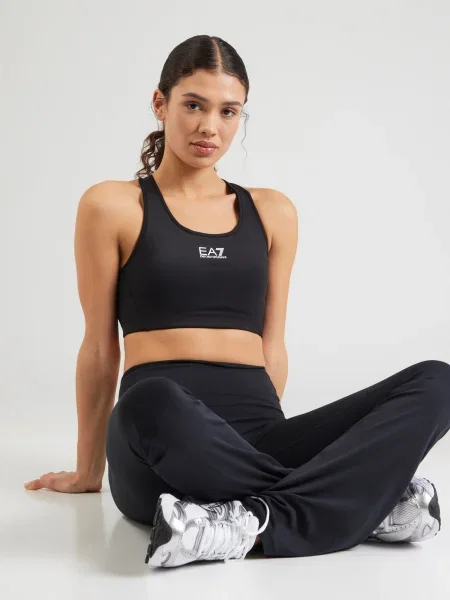 Emporio Armani Špotni nedrček Črna bela