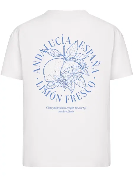 Miss Tee Tričko Andalucia Espana Limon Fresco Citrus modrá biela