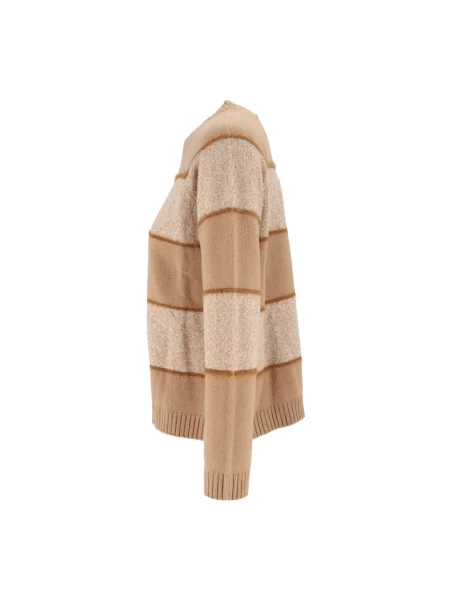 Sweter Kangra wełniany brązowy