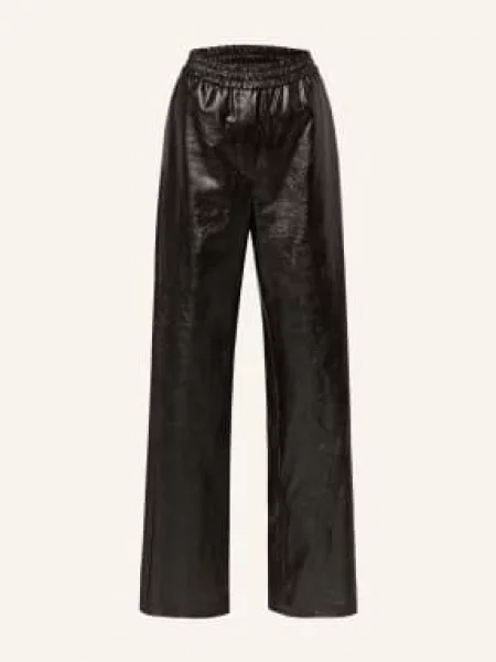 Spodnie materiałowe o skróconym kroju slim fit model ‘STARLET’ Weekend Max Mara granatowe