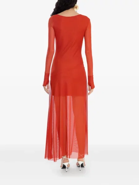 Rochie maxi Amir Slama plasă de costum roșu