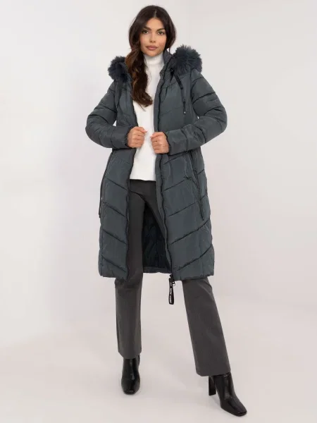 Páperová bunda Fashionhunters modrá