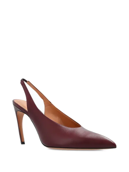 Pantofi cu toc The Attico slingback roșu