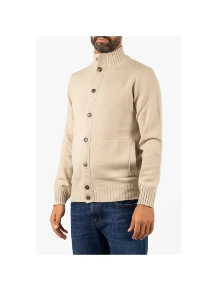 Sweter Filippo De Laurentiis beżowy