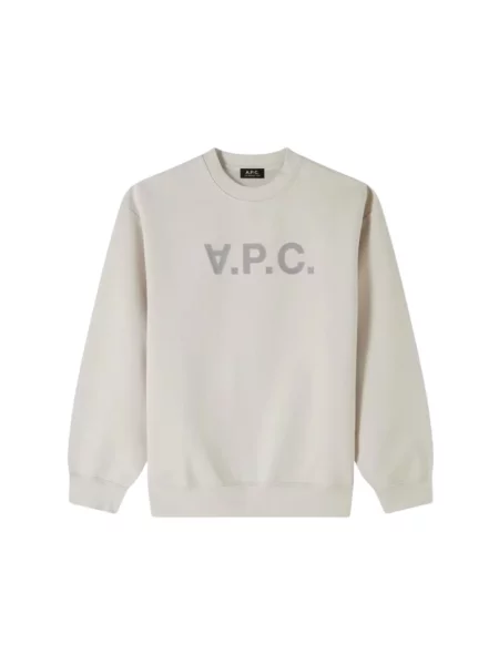 Bluza A.p.c. z logo beżowa