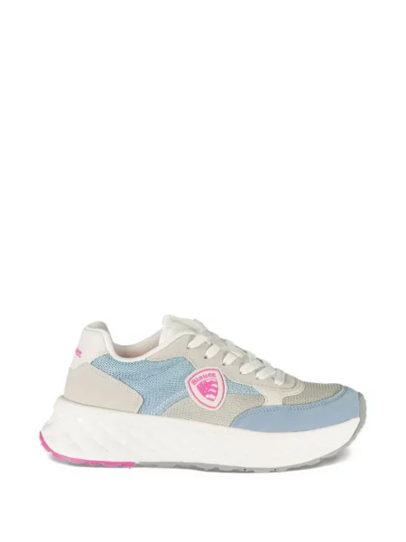Sneakersy Blauer z logo niebieskie