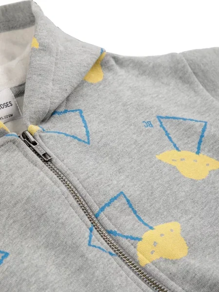 Bluza z kapturem dziecięca Bobo Choses szara