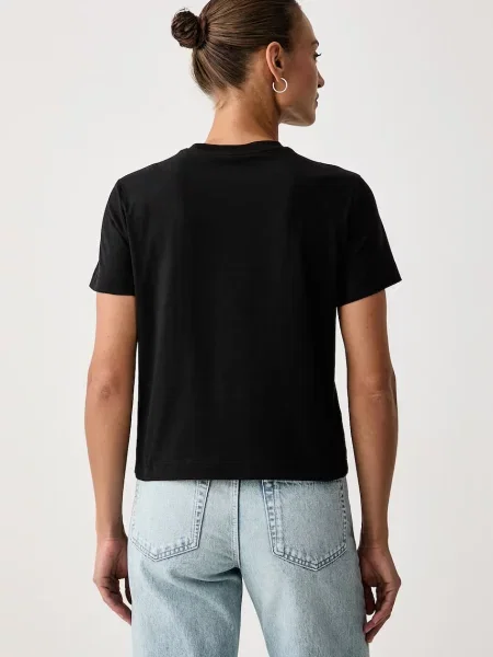Calvin Klein Jeans tričko dámske s elastanom čierna