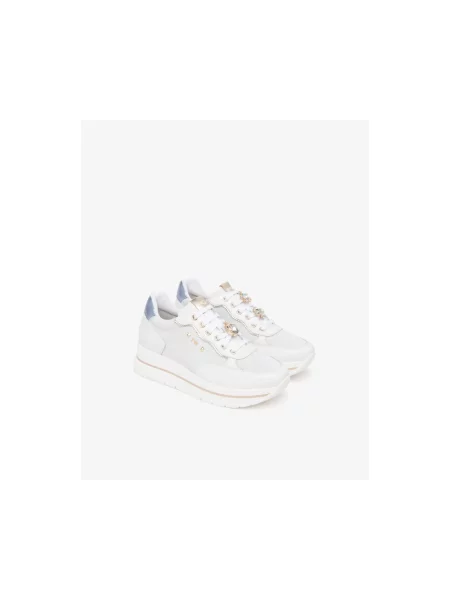 Sneakersy Nerogiardini skórzane białe