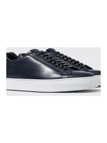 Sneakersy Scarosso skórzane niebieskie