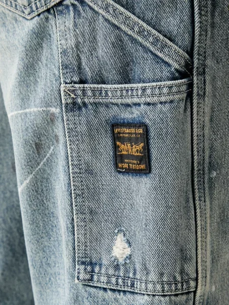 Levi's дънки loose мъжки LOOSE STRT DBL KNEE синьо