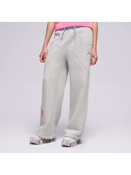 Jordan Spodnie Jdg Blue Jeans & Bling Flc Pan Girl szare
