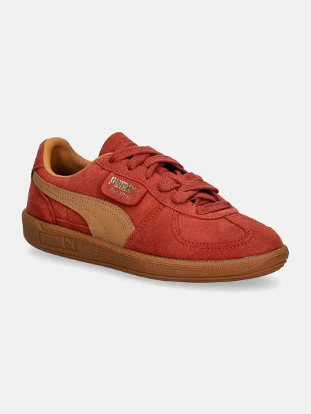 Велурени маратонки Puma Palermo Cobalt Glaze оранжево червено