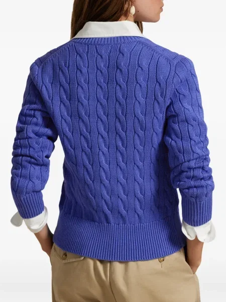 Căciulă Polo Ralph Lauren cu broderie tricotate de costum albastru