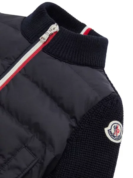 Kurtka dziecięca Moncler Enfant niebieska